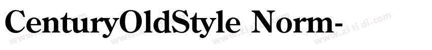 CenturyOldStyle Norm字体转换